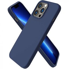 Mocco Ultra Slim Soft Matte 0.3 mm Матовый Силиконовый чехол для Apple iPhone 14 Pro Темно-синий цена и информация | Чехлы для телефонов | pigu.lt