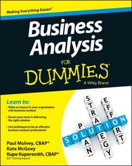 Business Analysis For Dummies kaina ir informacija | Ekonomikos knygos | pigu.lt