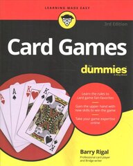 Card Games For Dummies, 3rd Edition 3rd Edition цена и информация | Книги о питании и здоровом образе жизни | pigu.lt