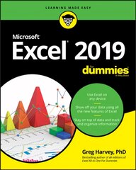 Excel 2019 For Dummies kaina ir informacija | Ekonomikos knygos | pigu.lt