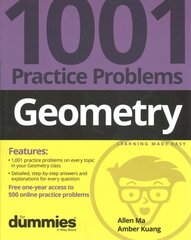 Geometry: 1001 Practice Problems For Dummies (plus Free Online Practice) цена и информация | Книги по экономике | pigu.lt