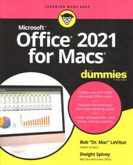 Office 2021 for Macs For Dummies цена и информация | Книги по экономике | pigu.lt