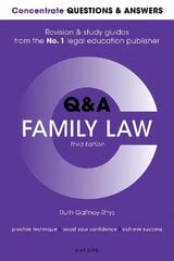 Concentrate Questions and Answers Family Law: Law Q&A Revision and Study Guide 3rd Revised edition цена и информация | Книги по экономике | pigu.lt