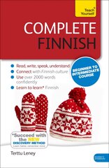 Complete Finnish Beginner to Intermediate Course: (Book and audio support) 4th edition kaina ir informacija | Užsienio kalbos mokomoji medžiaga | pigu.lt