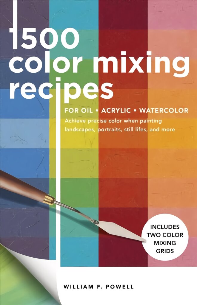 1,500 Color Mixing Recipes for Oil, Acrylic & Watercolor: Achieve precise color when painting landscapes, portraits, still lifes, and more Revised Edition, Volume 1 цена и информация | Knygos apie meną | pigu.lt