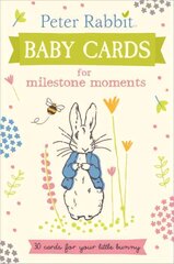 Peter Rabbit Baby Cards: for Milestone Moments цена и информация | Книги для самых маленьких | pigu.lt
