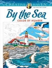 Creative Haven By the Sea Color by Number цена и информация | Книги о питании и здоровом образе жизни | pigu.lt