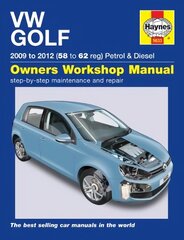 VW Golf Petrol and Diesel (09 - 12) 58 to 62, New edition kaina ir informacija | Kelionių vadovai, aprašymai | pigu.lt
