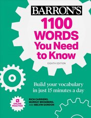 1100 Words You Need to Know plus Online Practice: Build Your Vocabulary in just 15 minutes a day! Eighth Edition цена и информация | Пособия по изучению иностранных языков | pigu.lt