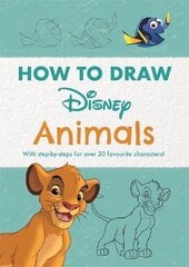 Disney How to Draw Animals: With step-by-steps for over 20 favourite characters! kaina ir informacija | Knygos mažiesiems | pigu.lt