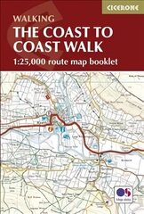Coast to Coast Map Booklet: 1:25,000 OS Route Map Booklet kaina ir informacija | Kelionių vadovai, aprašymai | pigu.lt