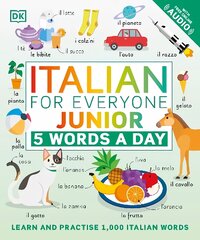 Italian for Everyone Junior 5 Words a Day: Learn and Practise 1,000 Italian Words цена и информация | Книги для подростков и молодежи | pigu.lt