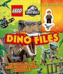 LEGO Jurassic World The Dino Files: with LEGO Jurassic World Claire Minifigure and Baby Raptor! kaina ir informacija | Knygos paaugliams ir jaunimui | pigu.lt