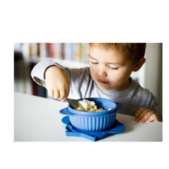 Миска с крышкой InnoGIO GIOFresh Owl, GIO-910, синяя цена и информация | Детская посуда, контейнеры для молока и еды | pigu.lt
