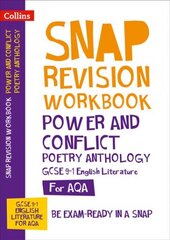 AQA Poetry Anthology Power and Conflict Workbook: Ideal for Home Learning, 2022 and 2023 Exams цена и информация | Книги для подростков и молодежи | pigu.lt