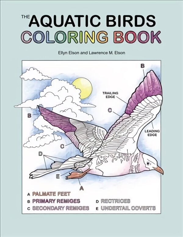 Aquatic Birds Coloring Book: A Coloring Book цена и информация | Spalvinimo knygelės | pigu.lt