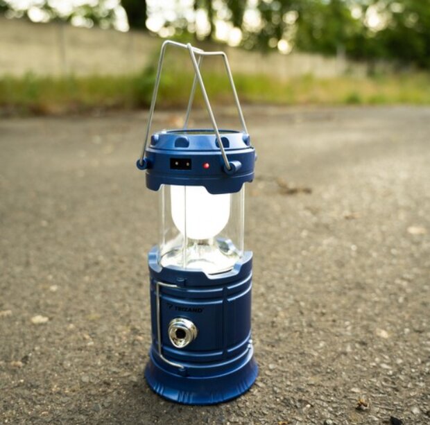 3in1 LED saulės turistinė lempa su powerbank, maitinimo bloku kaina ir informacija | Žibintai ir prožektoriai | pigu.lt