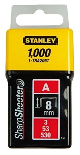 Kabės Stanley 1-TRA208T 12mm 1000vnt A-tipas цена и информация | Mechaniniai įrankiai | pigu.lt