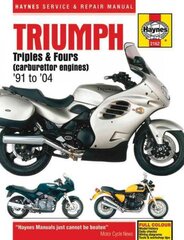 Triumph Triples & Fours (91-04): 91-04 kaina ir informacija | Kelionių vadovai, aprašymai | pigu.lt