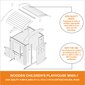 Vaikiškas medinis žaidimų namelis Timbela M505-1 цена и информация | Vaikų žaidimų nameliai | pigu.lt