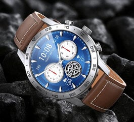 Vyriškas išmanusis laikrodis dt70 su dviem odiniais dirželiais kaina ir informacija | Išmanieji laikrodžiai (smartwatch) | pigu.lt