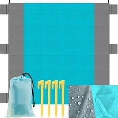 Iškylų kilimėlis StoreXO, 242x208cm, pilkas/mėlynas kaina ir informacija | Turistiniai čiužiniai ir kilimėliai | pigu.lt