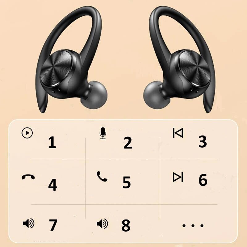 Bluetooth belaidės ausinės sportui kaina ir informacija | Ausinės | pigu.lt