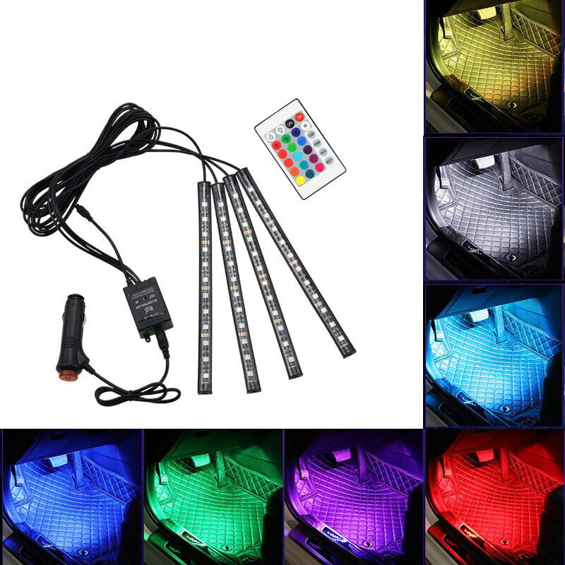 RGB LED juostos - automobilio salono apšvietimas kaina ir informacija | Automobilių žibintai | pigu.lt