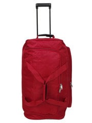 Kelioninis krepšys su ratukais, raudonas, 898/95 цена и информация | Чемоданы, дорожные сумки  | pigu.lt