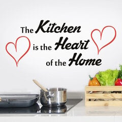 Virtuvė – namų širdis Virtuvė – namų širdis Sienos lipdukas Virtuvė Citata Namų dekoras kaina ir informacija | Interjero lipdukai | pigu.lt