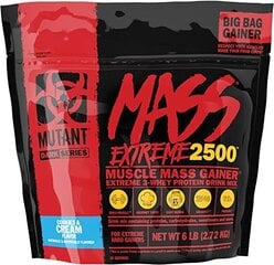 PVL Mutant Mutant Mass Xxxtreme 2500, 2.72 kg, vanilinių ledų skonio цена и информация | Добавки и препараты для набора мышечной массы | pigu.lt