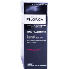 Naktinis stangrinamasis kremas Filorga time-filler night Absolute Wrinkle Correction, 30ml kaina ir informacija | Veido kremai | pigu.lt