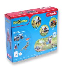 Figūrėlės Schleich Dinosaurs Quad Escape from Velociraptor 41466 kaina ir informacija | Žaislai berniukams | pigu.lt