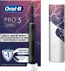Oral-B Pro 3 3500 Design Edition, черный цена и информация | Электрические зубные щетки | pigu.lt