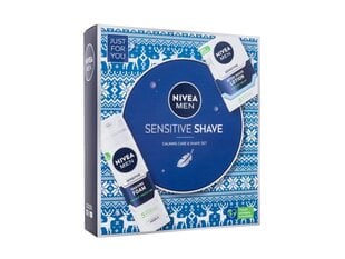 Набор для мужчин Nivea Men Sensitive: пена для бритья, 200 мл+ лосьон после бритья, 100 мл цена и информация | Косметика и средства для бритья | pigu.lt