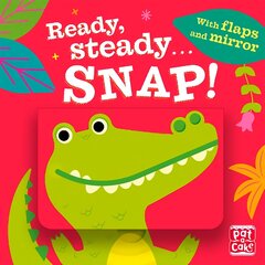 Ready Steady...: Snap!: Board book with flaps and mirror kaina ir informacija | Knygos mažiesiems | pigu.lt