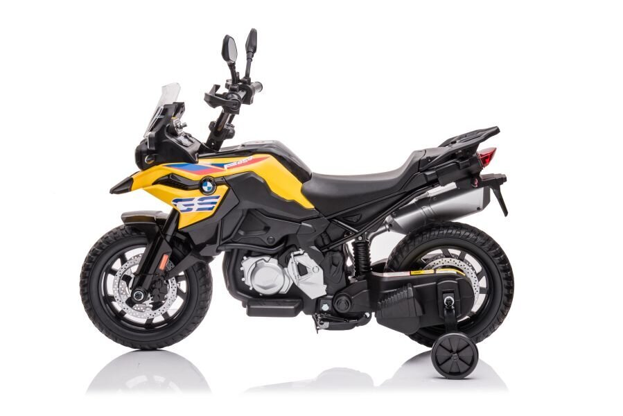Elektrinis motociklas vaikams BMW F850, geltonas kaina ir informacija | Elektromobiliai vaikams | pigu.lt