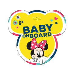 Lipdukas automobiliui Baby On Board Minnie kaina ir informacija | Auto reikmenys | pigu.lt