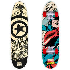 Деревянный скейтборд "Капитан Америка", 61 см цена и информация | Скейтборды | pigu.lt