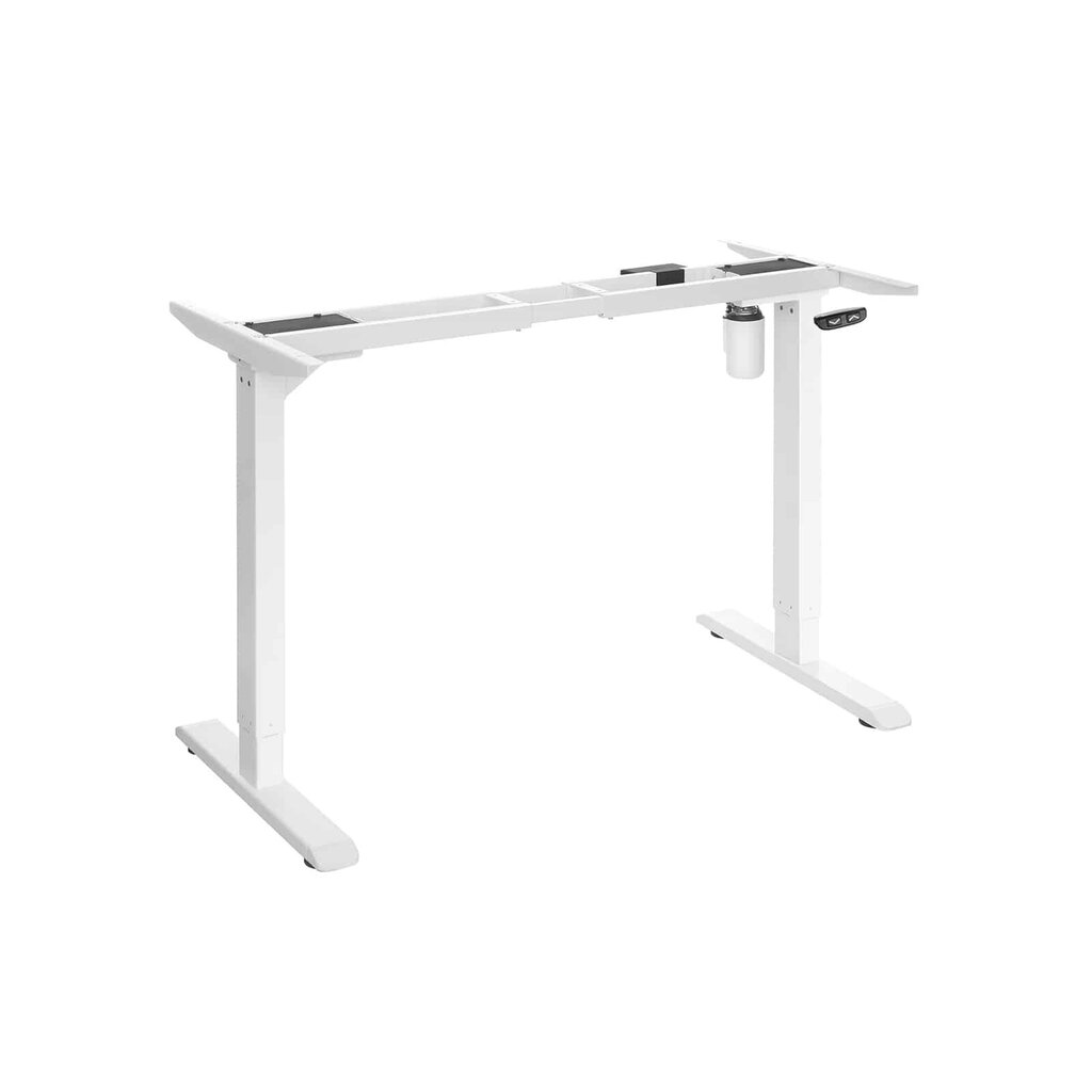 Kompiuterio stalo rėmas baltos spalvos reguliuojamo aukščio цена и информация | Kompiuteriniai, rašomieji stalai | pigu.lt