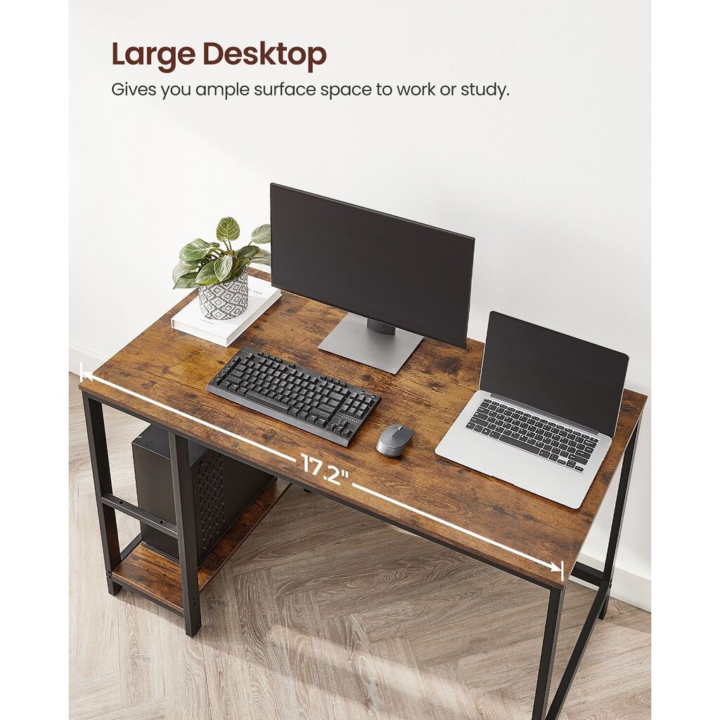 Pramoninės išvaizdos kompiuterio stalas kaina ir informacija | Kompiuteriniai, rašomieji stalai | pigu.lt