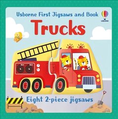 Usborne First Jigsaws and Book: Trucks kaina ir informacija | Knygos mažiesiems | pigu.lt