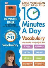 10 Minutes A Day Vocabulary, Ages 7-11 (Key Stage 2): Supports the National Curriculum, Helps Develop Strong English Skills, Ages 7-11 цена и информация | Книги для подростков  | pigu.lt