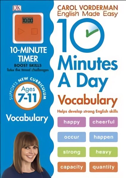 10 Minutes A Day Vocabulary, Ages 7-11 (Key Stage 2): Supports the National Curriculum, Helps Develop Strong English Skills, Ages 7-11 цена и информация | Knygos paaugliams ir jaunimui | pigu.lt