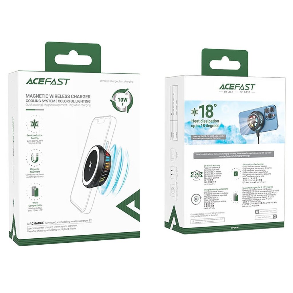 Acefast Magnetic Wireless Charger kaina ir informacija | Krovikliai telefonams | pigu.lt