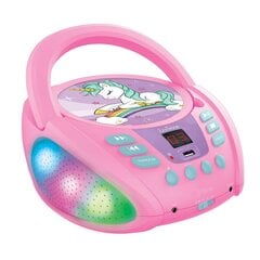 Плейер CD/MP3 Lexibook Bluetooth Единорог, розовый цена и информация | Развивающие игрушки | pigu.lt