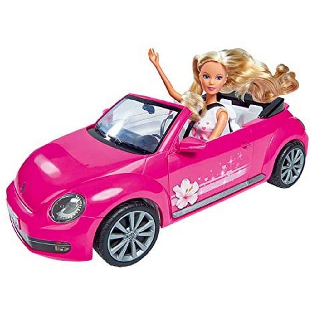 Lėlė Steffi Love Cabriolet New Beetle 45 cm kaina ir informacija | Žaislai mergaitėms | pigu.lt