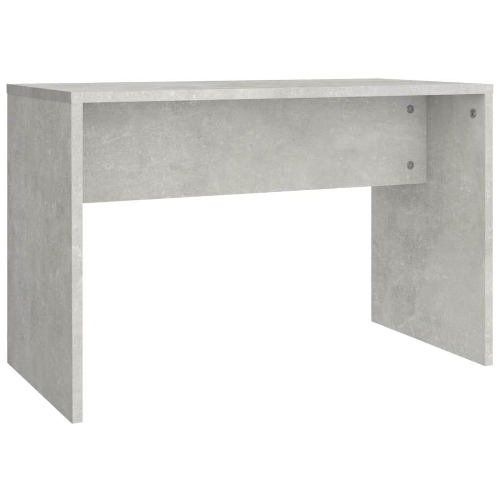 Kosmetinio staliuko komplektas su led, betono pilkas, mediena kaina ir informacija | Spintelės prie lovos | pigu.lt