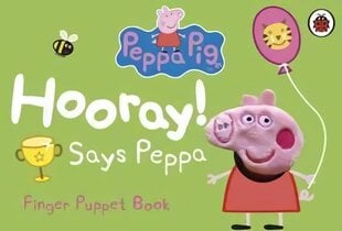 Peppa Pig: Hooray! Says Peppa Finger Puppet Book цена и информация | Книги для малышей | pigu.lt
