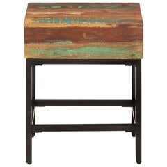 Šoninis staliukas, Perdirbtos medienos masyvas, 40x30x51cm, įvairių spalvų kaina ir informacija | Kavos staliukai | pigu.lt